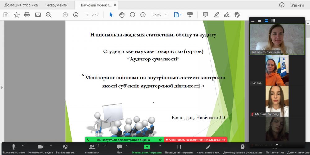 «Моніторинг оцінювання внутрішньої системи контролю якості суб’єктів аудиторської діяльності»