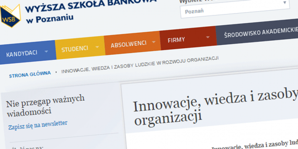 Конференція «Інновації, знання і людські ресурси в розвитку організацій»