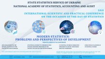 XXІІ INTERNATIONAL SCIENTIFIC AND PRACTICAL CONFERENCE ON THE OCCASION OF THE DAY OF STATISTICS “MODERN STATISTICS: PROBLEMS AND PERSPECTIVES OF  DEVELOPMENT”