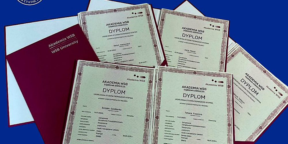 Випускники бакалаврського рівня вищої освіти НАСОА, які навчалися за Програмою подвійних дипломів, отримали дипломи Аkademia WSB (Польща)
