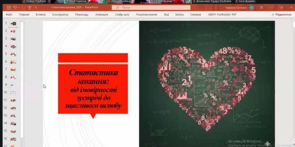 Засідання наукового товариства “Аналітик”
